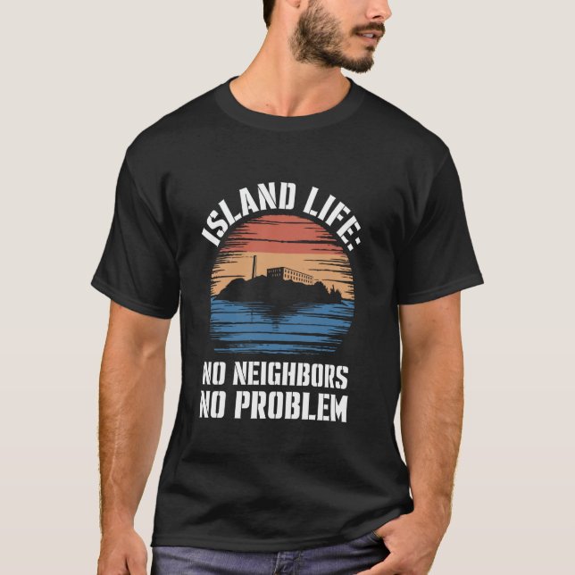 Camiseta Prisión en la isla de Alcatraz Historia de la famo (Anverso)