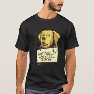 Camiseta Prisión Labrador Mugshot diciendo que no es culpa