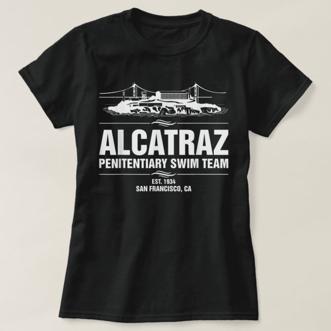 Camiseta Prisionero de un equipo penitenciario de Alcatraz (Diseño del anverso)