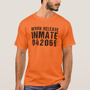 Camiseta Prisionero encarcelado de condado con traje de Hal