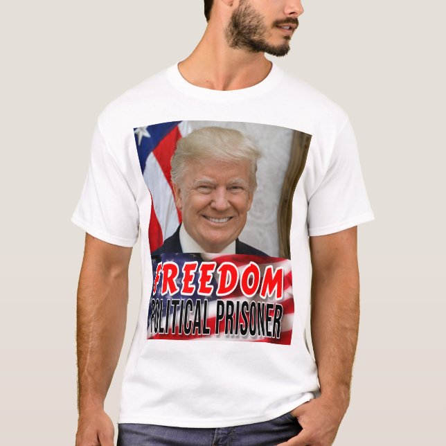 Camiseta Prisionero político de Trump (Anverso)
