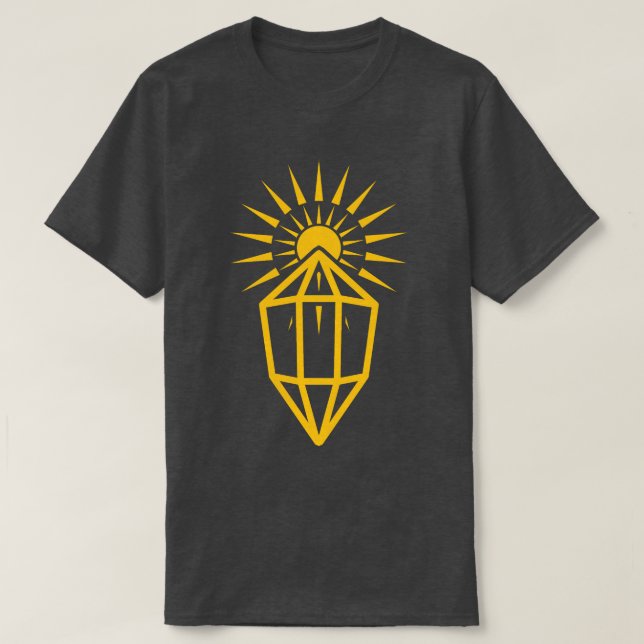 Camiseta prisma de rayos de sol (Diseño del anverso)