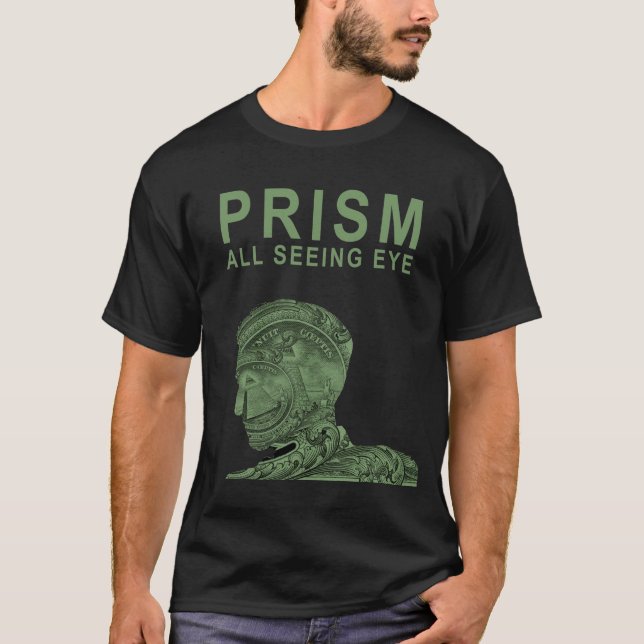 Camiseta PRISMA - todo el ojo que ve - verde (Anverso)