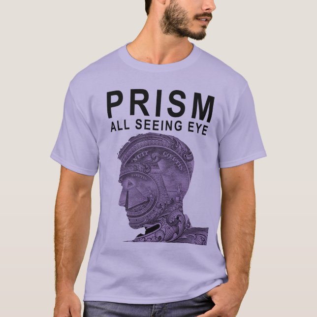 Camiseta PRISMA - todo el ojo que ve - violeta (Anverso)