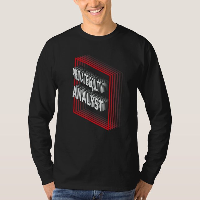 Camiseta Private Equity Analyst Job Title Appreciation Retr (Anverso)
