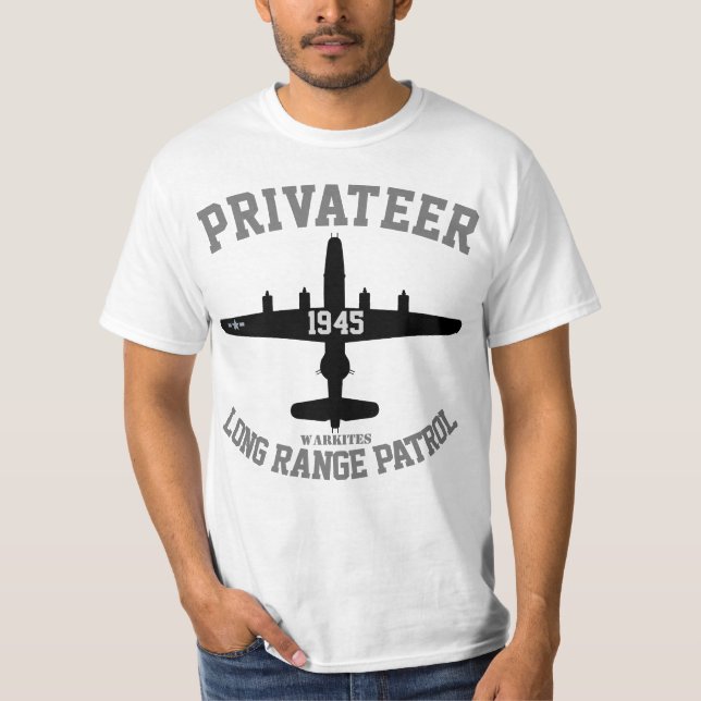 Camiseta Privateer "patrulla de Warkites PB4Y del de largo (Anverso)