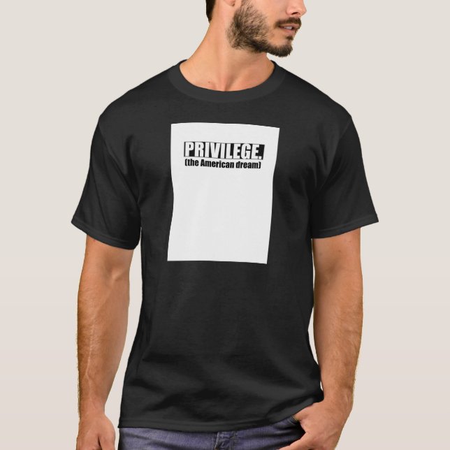 Camiseta Privilegio blanco (Anverso)