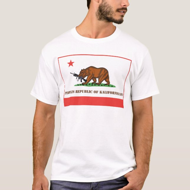 Camiseta PRK- república popular de Kalifornistan (Anverso)