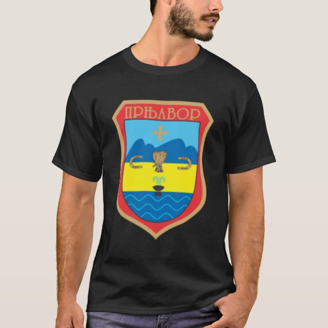 Camiseta Prnjavor Grb Republika Srpska Srpska Zastava Tr (Anverso)