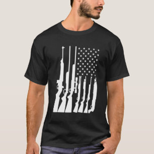Camiseta Pro 2ª Enmienda Bandera De Armas Estadounidense