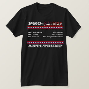 Camiseta PRO-AMÉRICA ANTI-Trump