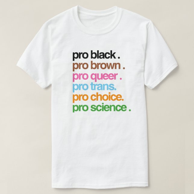 Camiseta Pro Black Pro Brown Pro Queer (Diseño del anverso)