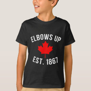 Camiseta Pro Canadá Codos Arriba Establecido 1867