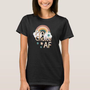Camiseta Pro Choice Af Rainbow Vintage Support Women's Righ