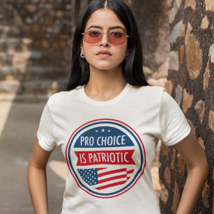 Camiseta Pro Choice es la libertad patriótica de las mujere