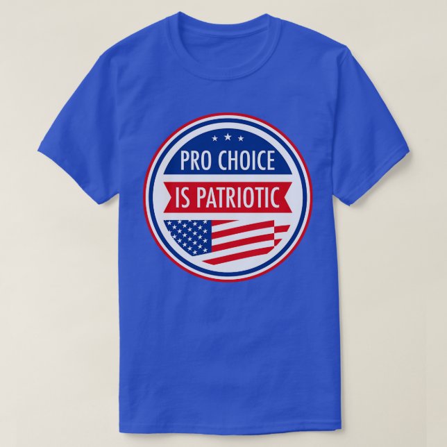 Camiseta Pro Choice es Patriótico (Diseño del anverso)