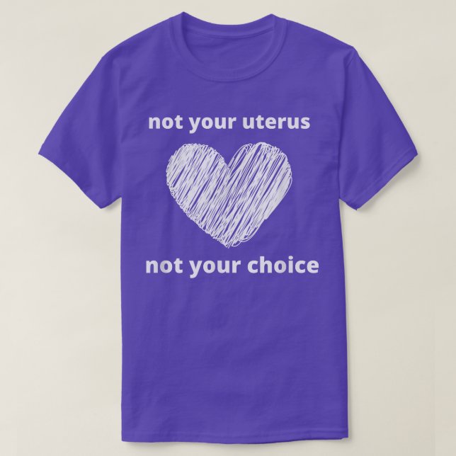 Camiseta Pro Choice No Su Feminismo Uterus Derechos De La M (Diseño del anverso)