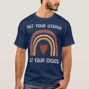 Camiseta Pro Choice No Su Uterus Feminismo Rainbow Cup 4