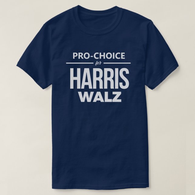 Camiseta Pro-Choice para Harris Walz (Diseño del anverso)