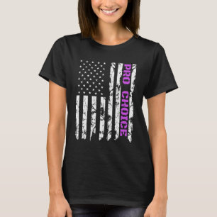 Camiseta Pro Choice, patriótico Purple American Pro Aborto