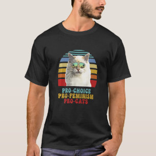 Camiseta Pro Choice Pro Feminism Pro Cats Women's Rights Fe
