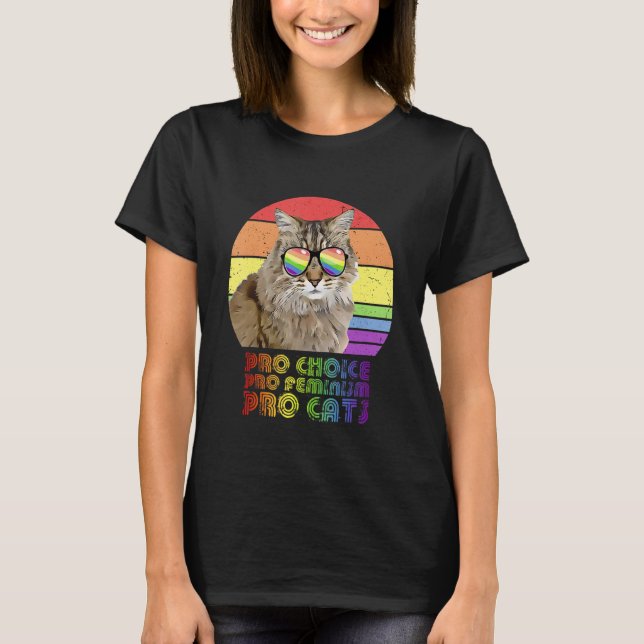 Camiseta Pro Choice Pro Feminismo Pro Cat Lgbtq Feminist 1 (Anverso)
