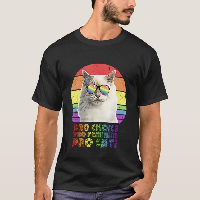 Camiseta Pro Choice Pro Feminismo Pro Cat Lgbtq Feminist 7 (Anverso)