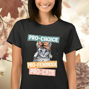 Camiseta Pro Choice Pro Feminismo Pro Cats