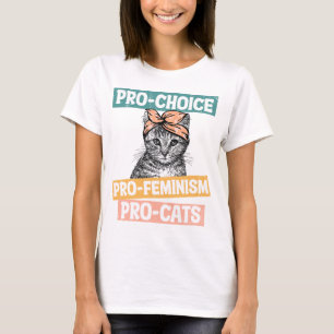 Camiseta Pro Choice Pro Feminismo Pro Cats