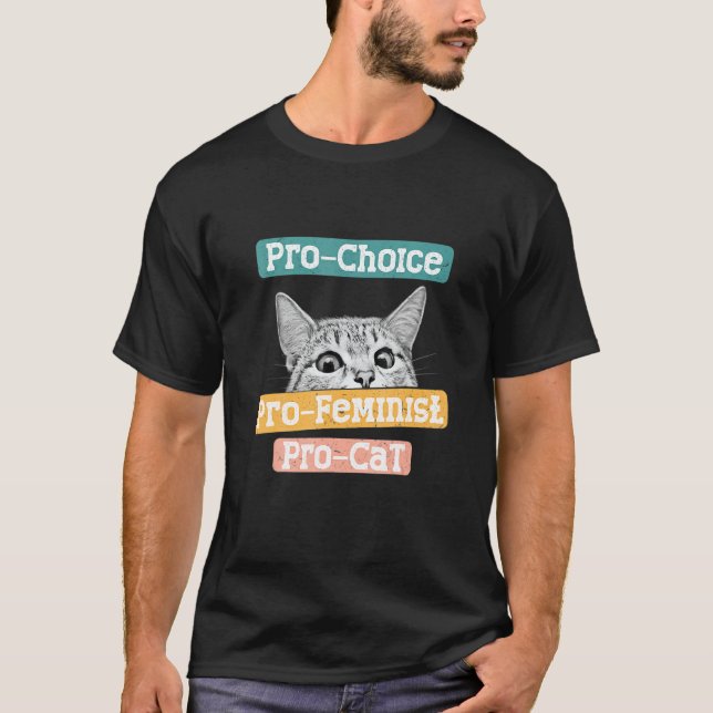 Camiseta Pro Choice Pro Feminismo Pro Cats Women Rights (Anverso)