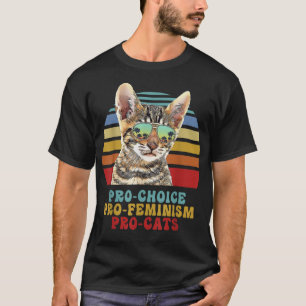 Camiseta Pro Choice Pro Feminismo Pro Cats Women Rights Fem
