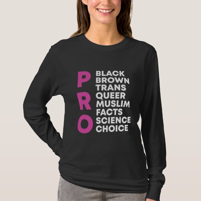 Camiseta Pro Choice Queer Trans Science Black Gay Pride Híb (Anverso)
