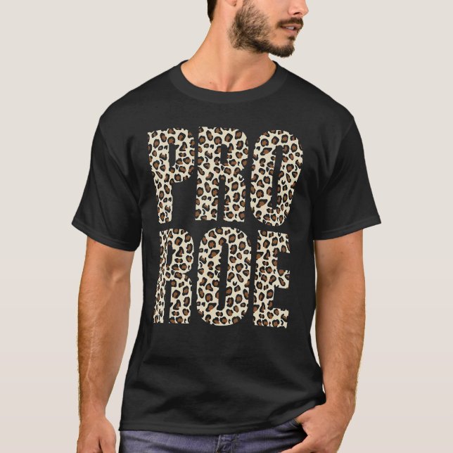 Camiseta Pro Choice Roe V Wade prochoice Leopard Print Femi (Anverso)