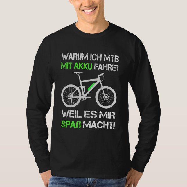 Camiseta Pro E Bike Por Qué Llevo Con Batería E Mtb E Mount (Anverso)