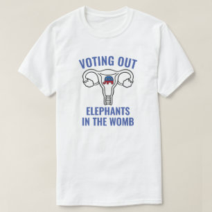 Camiseta Pro Elección de Votar Elefantes en el Úte