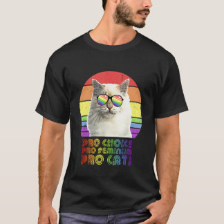 Camiseta Pro Elección Pro Feminismo Pro Gato Lgbtq Feminist