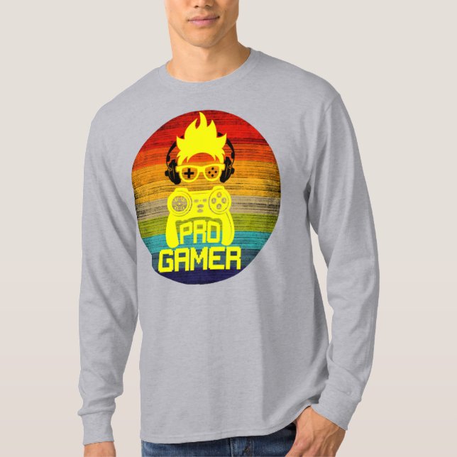 CAMISETA PRO GAMER - NERD DE JUEGOS (Anverso)