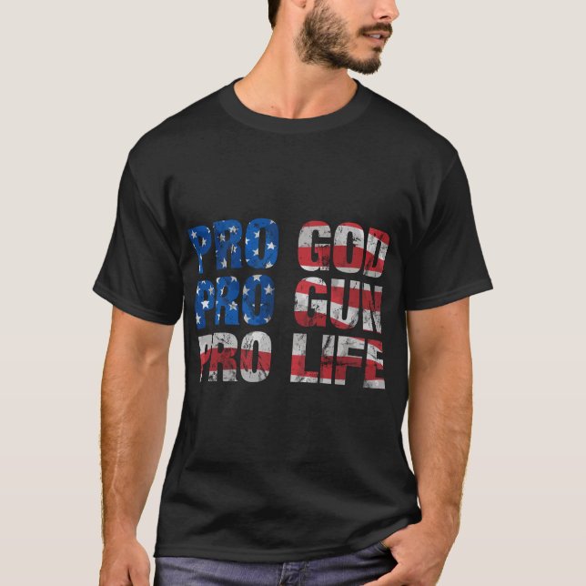 Camiseta Pro God Pro Gun Pro Life (Anverso)