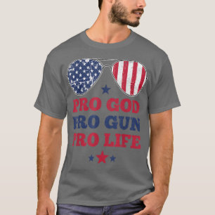 Camiseta Pro God Pro Gun Pro Life USA Gafas de sol estadoun