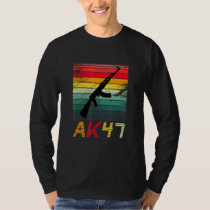 Camiseta Pro Gun 2ª Enmienda Ak47 Rifle Retro Vintage Sun