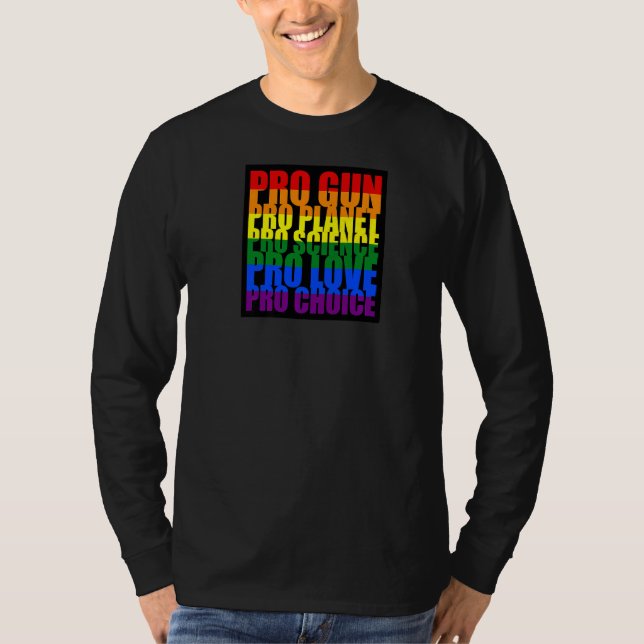 Camiseta Pro Gun Pro Planet Pro Science Pro Love Pro Elecci (Anverso)