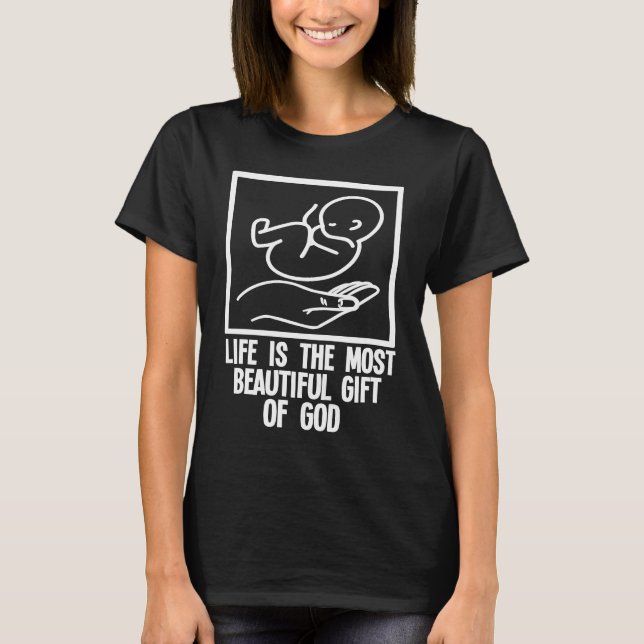 Camiseta Pro Life Anti Aborto Elige Vida Pro Vida De G (Anverso)