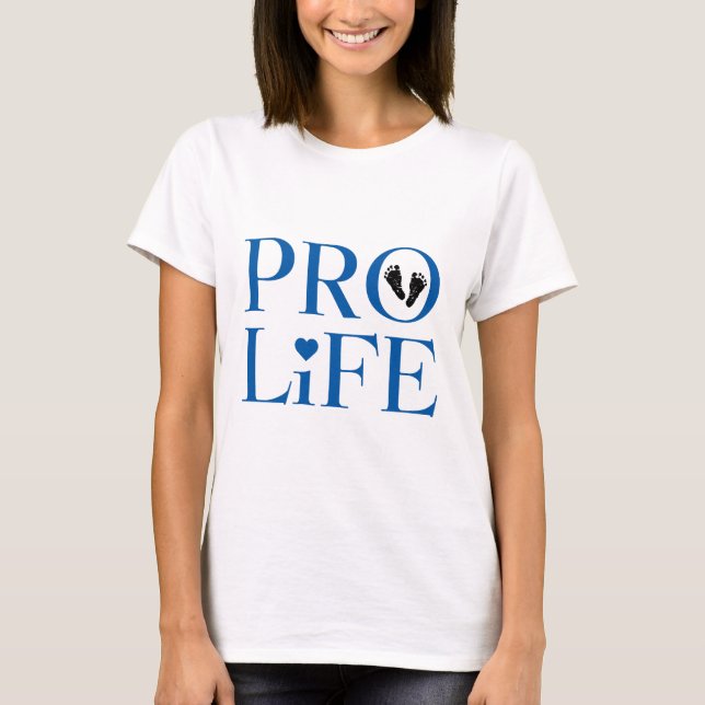Camiseta Pro Life Blue (Anverso)