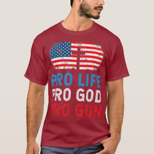 CAMISETA PRO LIFE PRO DIOS PRO GUN PRO TRUMP 2020 MAGA
