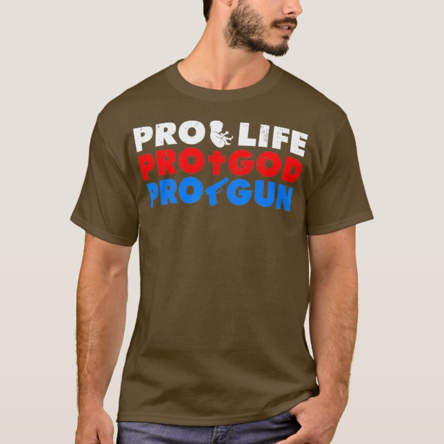 Camiseta pro life pro dios pro pro para una protesta de con (Anverso)