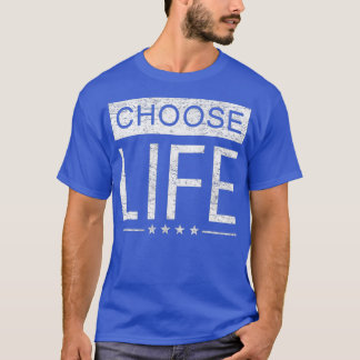 Camiseta Pro Life T  Women Men  Distressed Choose Life