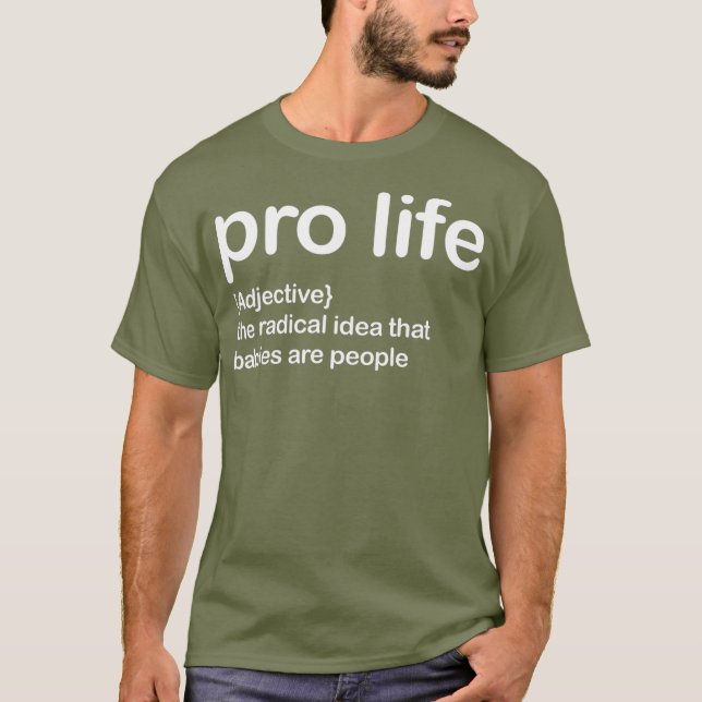 Camiseta pro life the radical idea tee (Anverso)