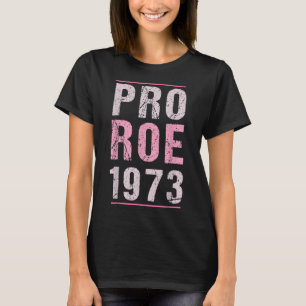Camiseta Pro Roe 1973 Derechos Fundamentales Retro Rosado E