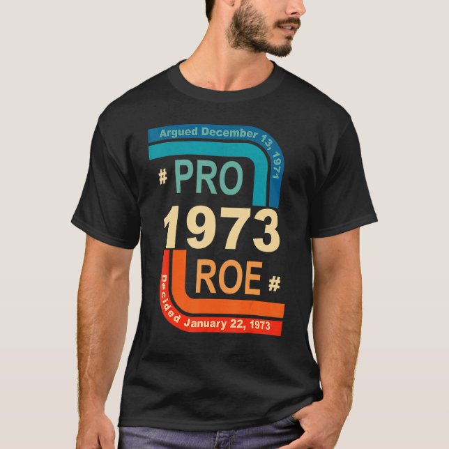 Camiseta Pro Roe 1973 Roe Vs Wade Pro Choice Derechos de la (Anverso)
