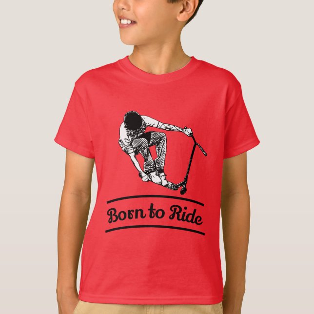 Camiseta Pro Scooter Free Rider Tricks (Anverso)